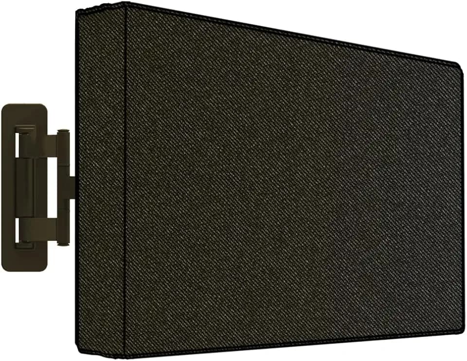MENKOW Outdoor Waterproof TV Cover for 50-55 inch Flat Screen TV, 600D Heavy Duty Screen Protector, Size 47.5''W x 30''H x 5.5''D (50-55 inches)