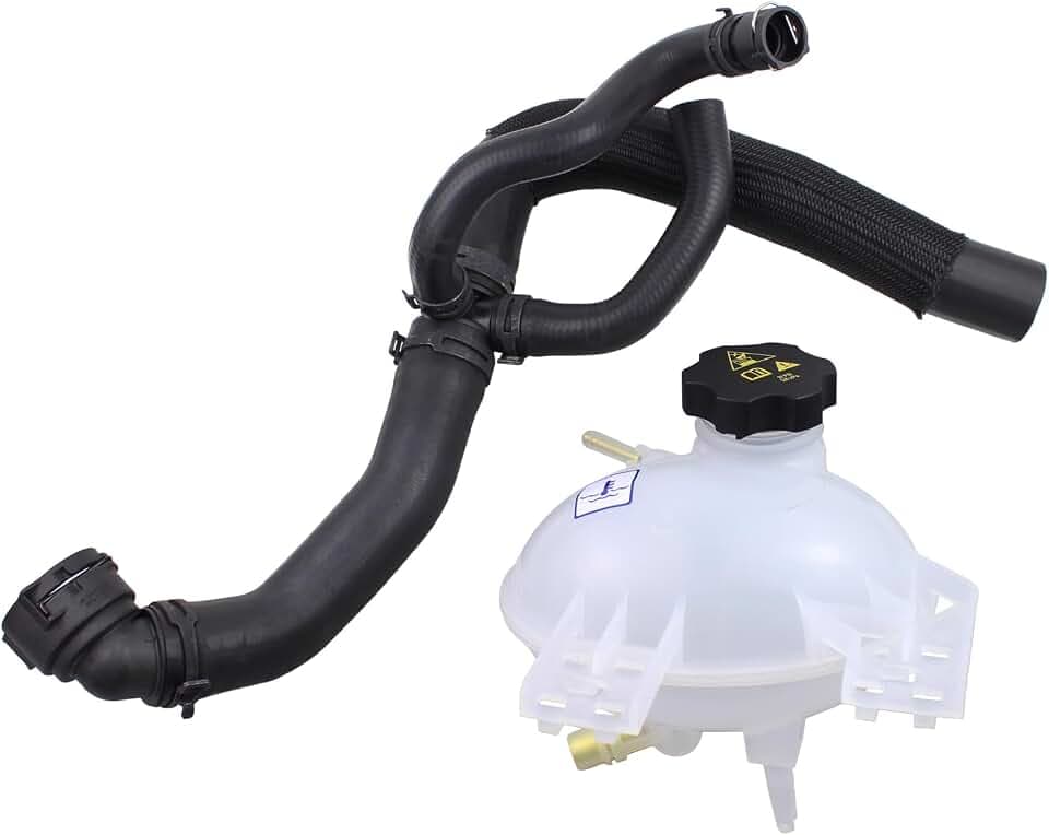 Engine Radiator Coolant Reservoir Expansion Tank & Coolant Outlet Hose Set