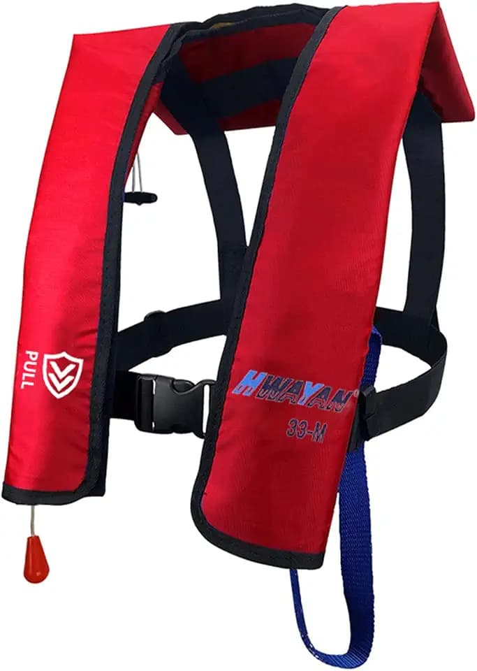 Manual Inflatable Life Jacket for Adults| Supports up to 330 lbs