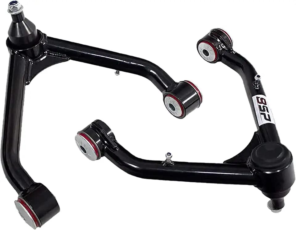 Front Upper Control Arms, 2-4" Lift Tubular Ball Joint Kit Compatible with 1999-2006 Silverado 1500 Sierra 4WD 4X4 RWD with 6-lug Wheels (Pair)
