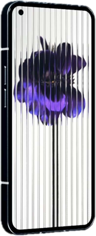 Nothing Phone (1) - 12 GB RAM + 256 GB, Glyph-Schnittstelle, 50-MP-Doppelkamera, Nothing Betriebssystem, 6,55-Zoll-OLED-Display mit 120 Hz, Weiß