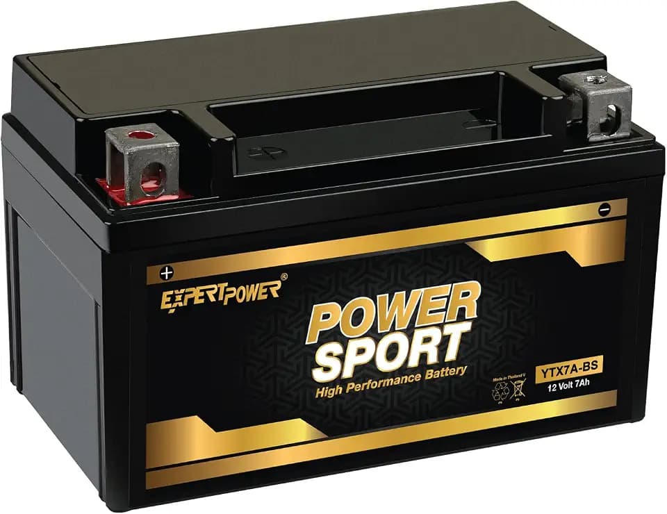 ExpertPower YTX7A-BS 12V 7Ah AGM Motorcycle Battery 180 CCA OEM Fit