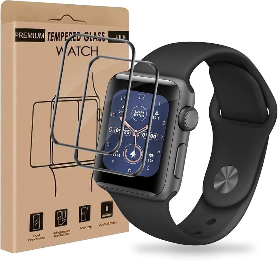 Carantee 2 Stück für Apple Watch Series 4/5/6/SE 44mm Schutzfolie, HD-Klar Kristallklar für Apple Watch 44mm Displayschutzfolie, Frei von Kratzern Anti-Scratch für Apple Watch SE 44mm Folie