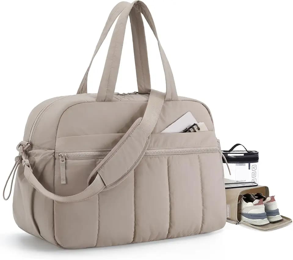 BAGSMART Duffle Bag for Travel, Gym Bag for Women, Weekender Carry on