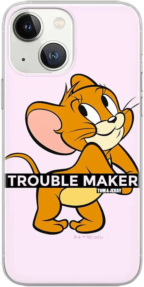 ERT GROUP Mobile Phone case for iPhone 13 MINI Original and Officially Licensed Tom & Jerry Pattern 012 optimally adapted to the Shape of the Mobile Phone, case Made of TPU