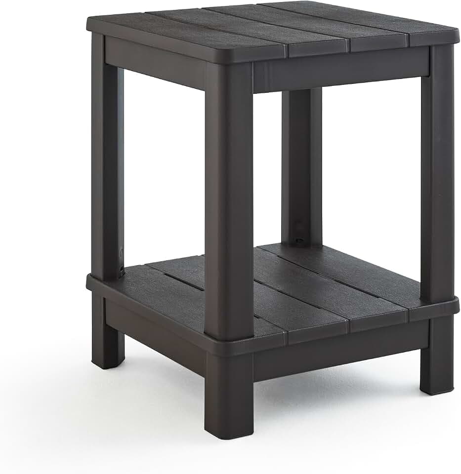 Keter Deluxe Adirondack Side Table - Brown