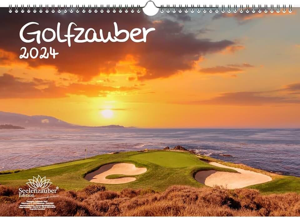 Golfzauber DIN A3 Kalender für 2024 Golf und golfen - Seelenzauber