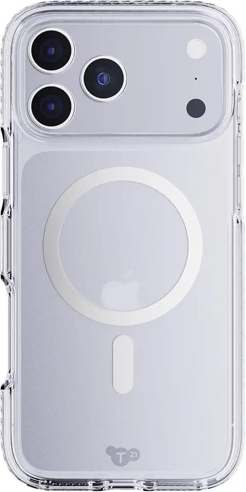 Tech21 EvoCrystal with MagSafe for Apple iPhone 17 Pro Max Metallic Silver