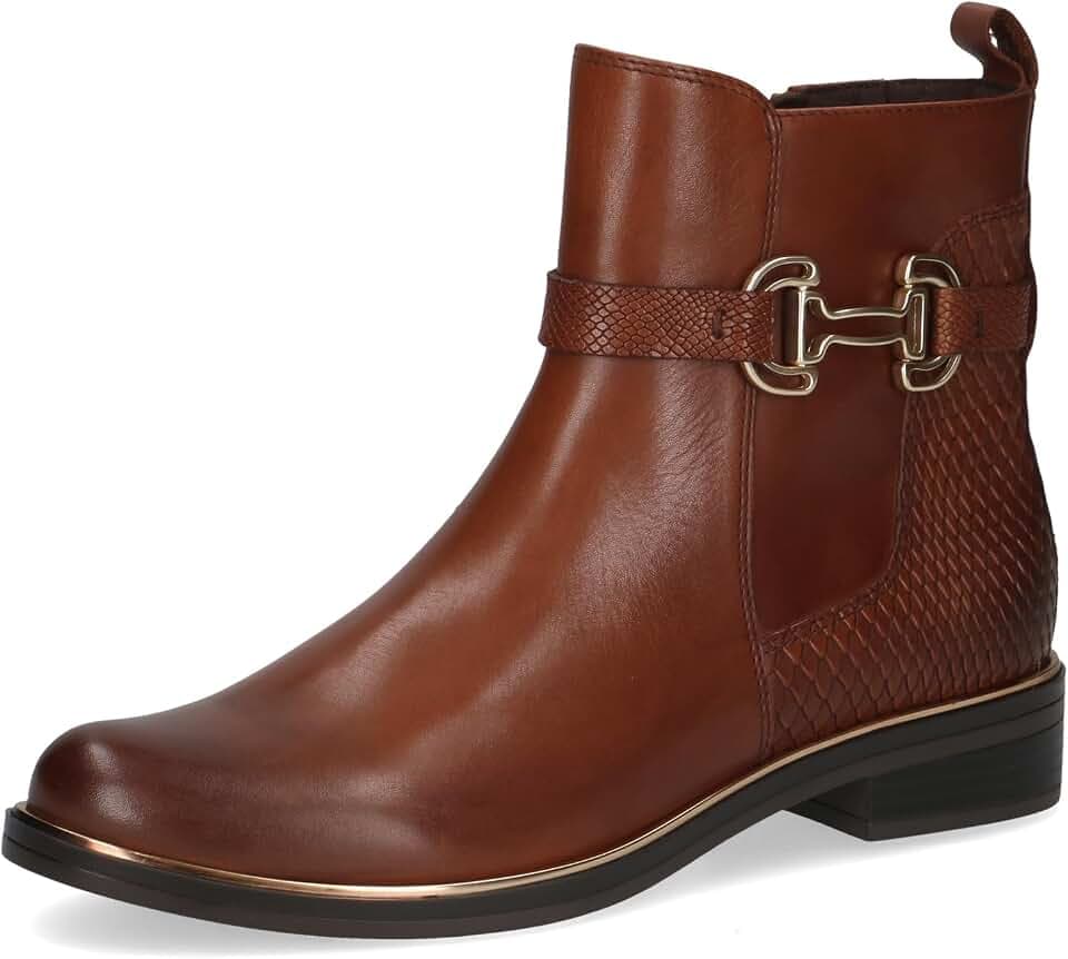 CAPRICE Damen Stiefeletten aus Leder mit Zierschnalle