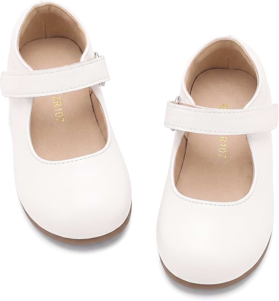 Toddler Flower Girl Dress Shoes Mary Janes Flat