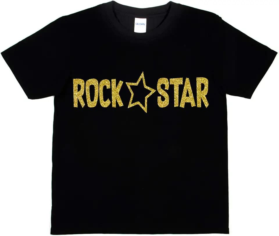 Print4U Mädchen Kinder T-Shirt Rockstar Pop Princess