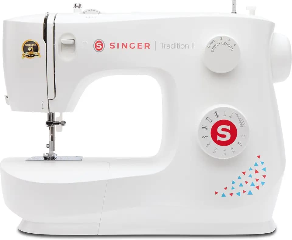 Singer Tradition 2 Nähmaschine, Exklusives Modell, Mit 11 Integrierten Stichen, Automatischem Knopfloch, Freiarm Nähmaschinen, Zubehör Inklusive, Ideal für Anfänger und Kreatives Nähen