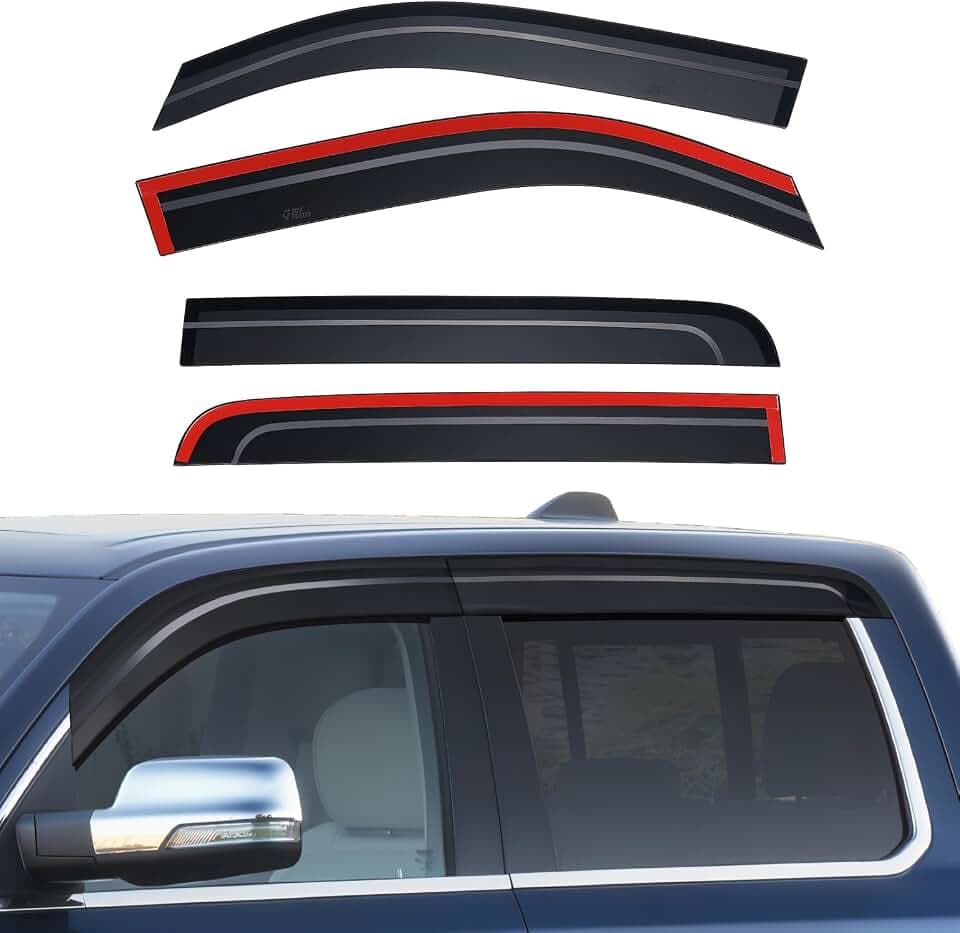 JOYTUTUS Vent Visor Compatible with 2019-2026 Ram 1500 Crew Cab