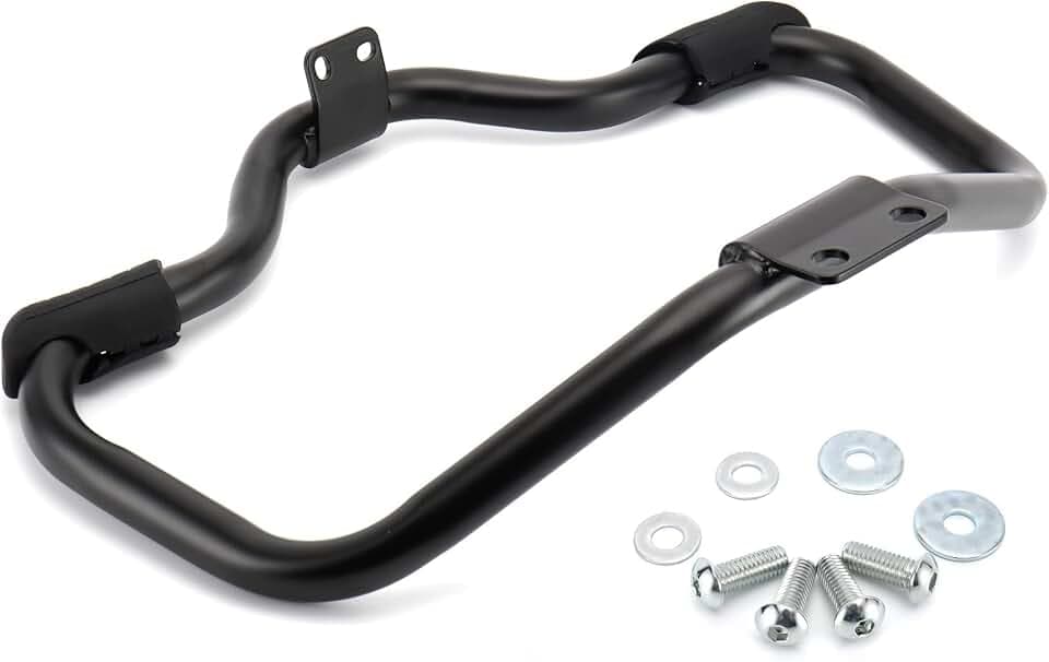 MoKitDora Sportster Crash Bar Highway Rail Mustache Engine Guard 1.25" Fat for Harley 2004-2022 XL and 2008-2013 XR Models, Matte Black