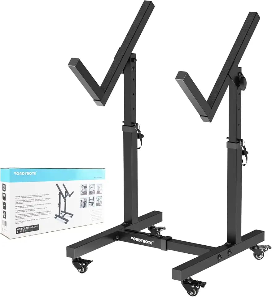 Vondynote Adjustable Mobile Guitar Amplifier Stand Combo Amp Stand Tilt