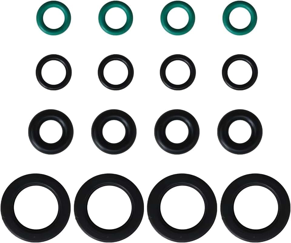 Fuel Injector Seal/O-Ring Kit Replacement Fit for Acura B16 B18 B20 D15 D16 F22 F23 G25A H22 H23