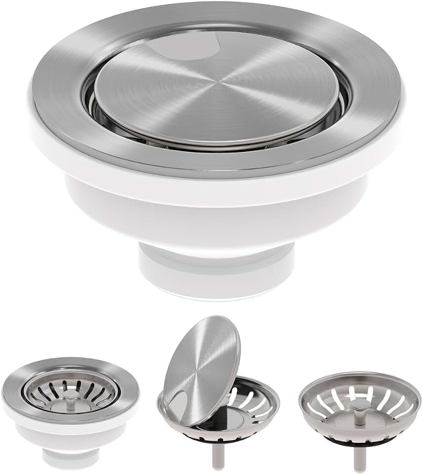 KRAUS Stainless Steel Versi Drain Assembly with FlipCap, ST-4