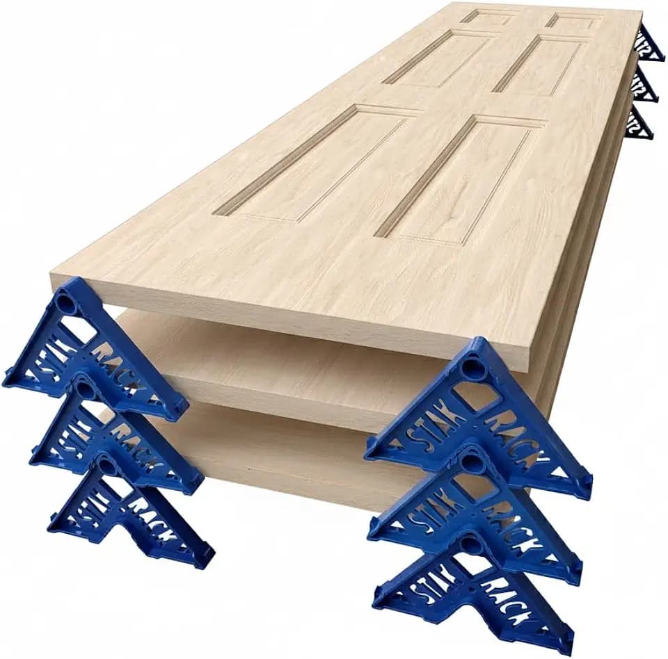 Stak Rack | 6 in 1 Painter's Accessory Tool | Stacking Design | Paint Interior or Exterior Doors, Trim & Kitchen Cabinet Doors| for Contractors & Homeowners (12)