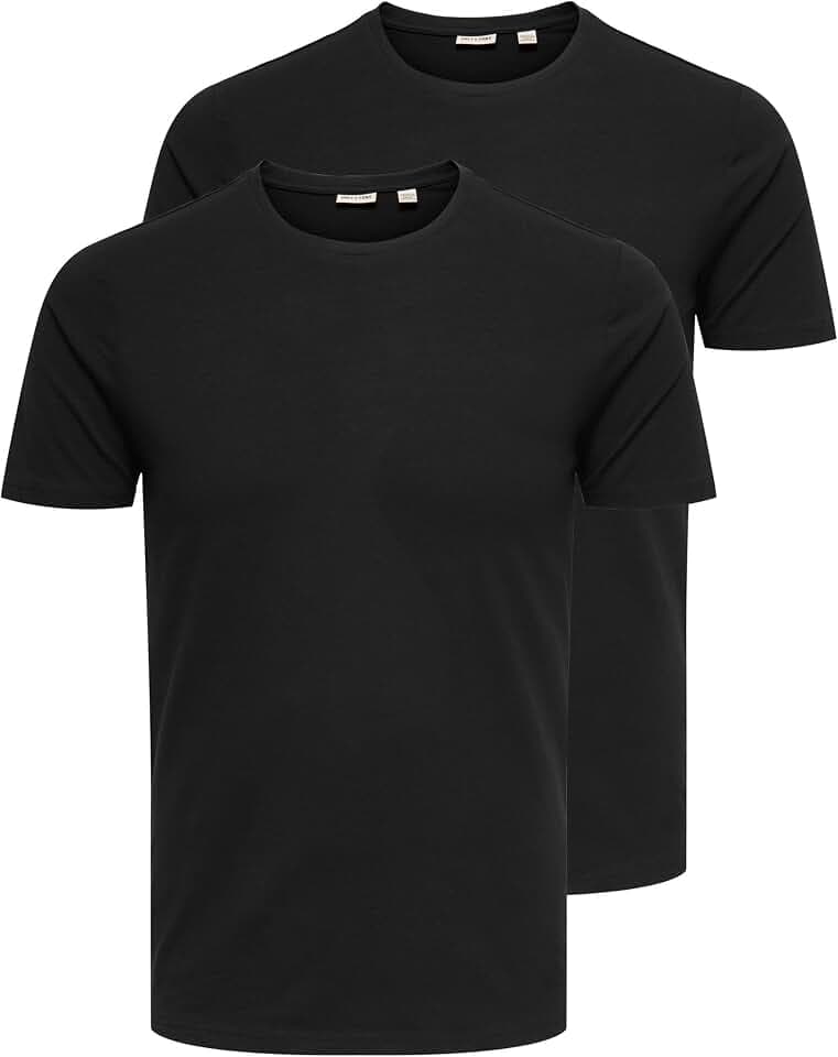 Only & Sons Male T-Shirt ONSBASIC 2-Pack T-Shirt