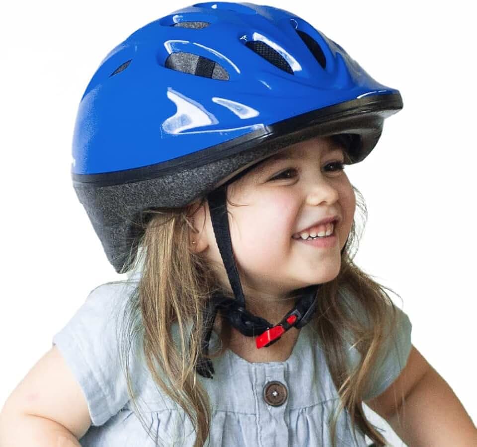 Joovy Noodle Multi-Sport Helmet S-M, Kids Adjustable Bike Helmet, Blueberry