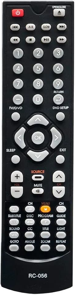 RC-056 Replacement Remote Control fit for Coby TV TFDVD1995S2 LEDVD1596