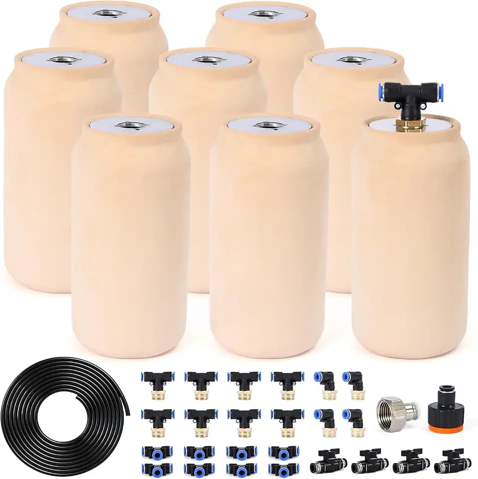 8pcs Olla Watering System 30oz Plant Self Watering Garden Watering System 3.5x3.5x7in Irrigation System Olla Watering System Automatic Plant Watering Devices for Garden