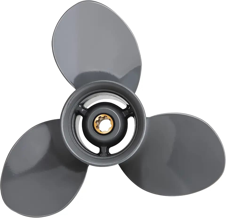 Outboard Boat Propeller 9 1/4X8 9 1/4X9 9 1/4X10 9 1/4X11 9 1/4X12 Fit Honda Engines BF8HP/9.9HP/15HP/20HP 8 Spline Tooth Aluminum Prop 3 Blades RH