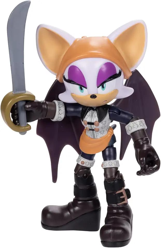 Sonic Prime Baton Rouge No Place Actionfigur, 15 Gelenkpunkte, 12,7 cm, ab 3 Jahren (offiziell lizenziert von Sega und Netflix)