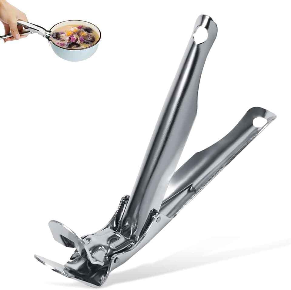 Edelstahl Retriever Zange Schüssel Topf Pfannen Greifer, Griff Zum Tragen Und Greifen Von Schüsseln, Edelstahl Anti-hot Rutschfeste Greifer Sicher Pfannengriff, Töpfen 20CM