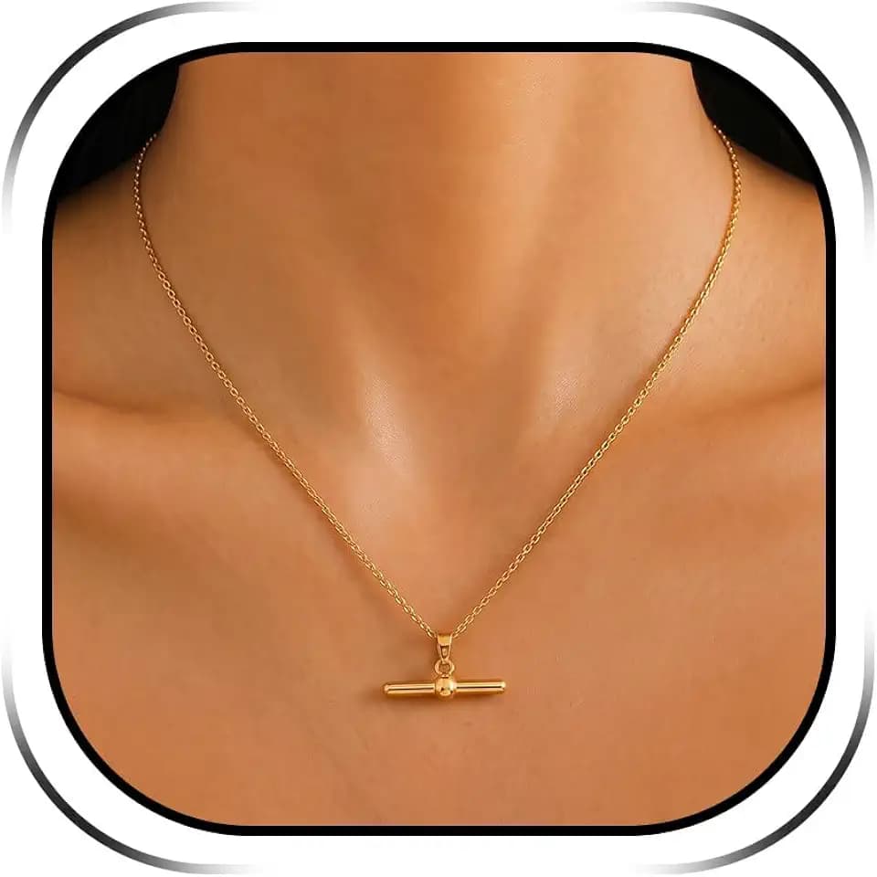 Layered Necklaces for Women Pearl Necklace Stack Gold T Bar Necklace Set Dainty Heart Pendant Jewelry Trendy 2026 Fashion Accessories Gifts