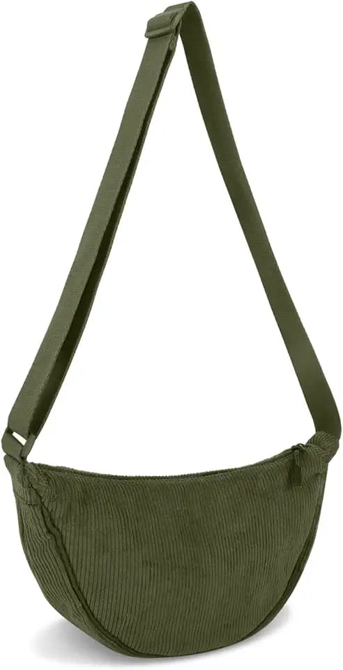 Nylon Crescent Crossbody Bag for Women Purses Trendy Men,Small Travel Sling Bag Hobo