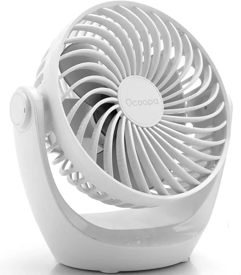 OCOOPA USB Ventilator, Ventilator klein Tischventilator mit starkem Luftstrom und Leise Betrieb 3 Geschwindigkeiten, 360 ° Drehbarer Kopf, Einfach zu Tragen für Büro, Zuhause und im Freien