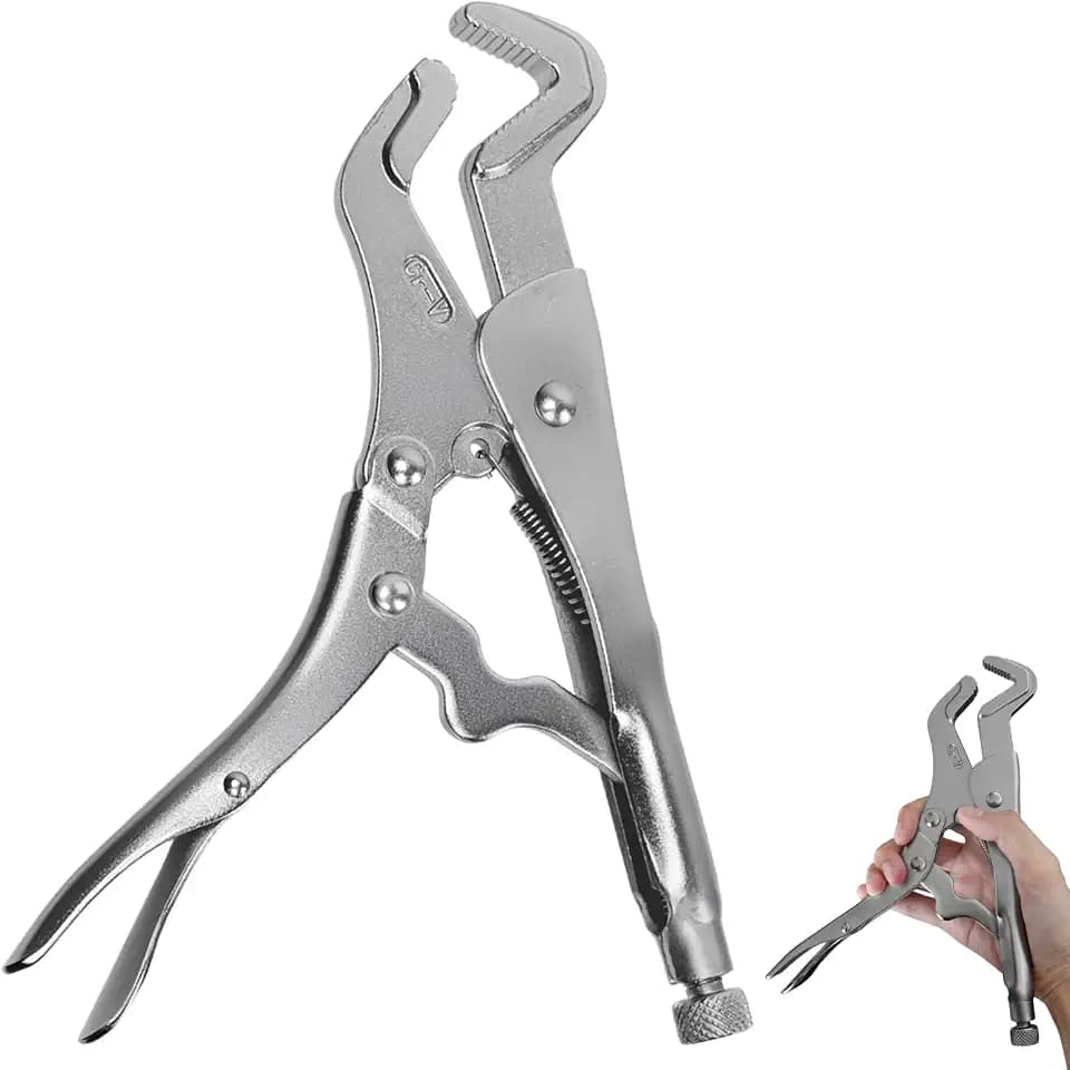 Parrot Nose Pliers 9-Inch, Professional CRV Steel Locking Plier with 1/4" to 1-1/4" Jaw Opening for Automotive and Mechanical Repair