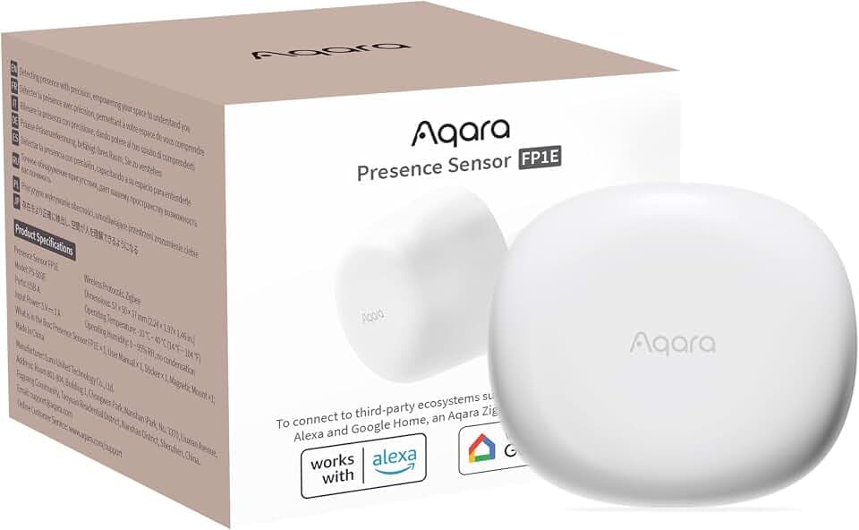 Aqara Zigbee 3.0 Präsenzsensor FP1E, 60GHz mmWave Radar