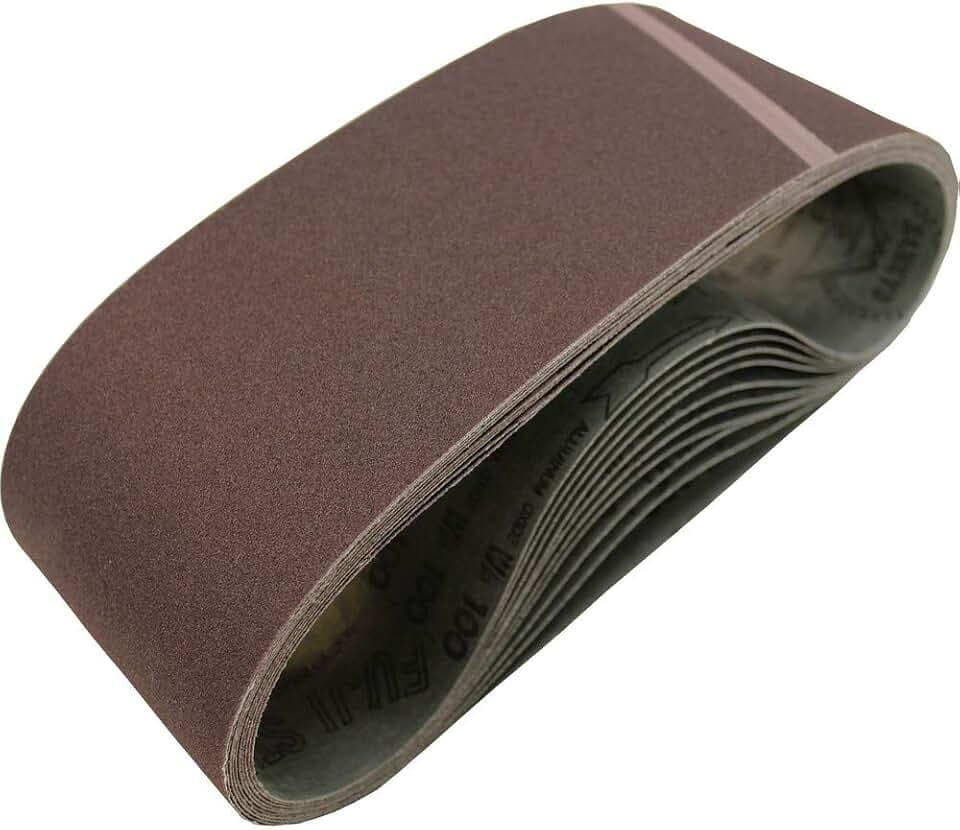 Makita 742322-9 4-Inch x 24-Inch Abrasive Sanding Belt, 80 Grit (10/Pk)