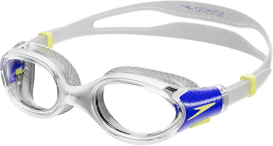 Speedo Unisex Kinder Biofuse 2.0 Schwimmbrille | Patentierte einfache Anpassung | Anti-Beschlag | Wasserdicht | Verbesserte Passform | Verbesserter Komfort