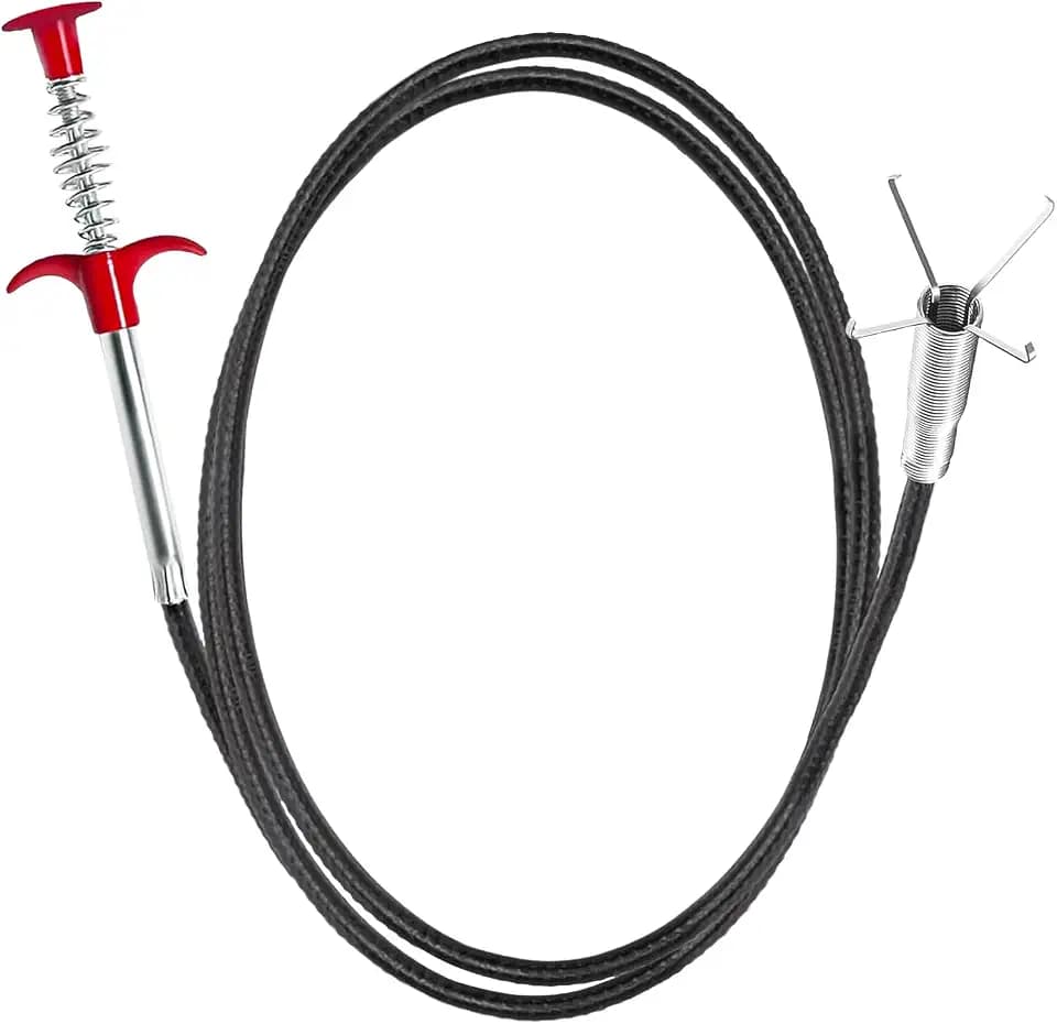 118-Inch Flexible Grabber Claw Tool Reacher with 4 Claws for Sink, Drains