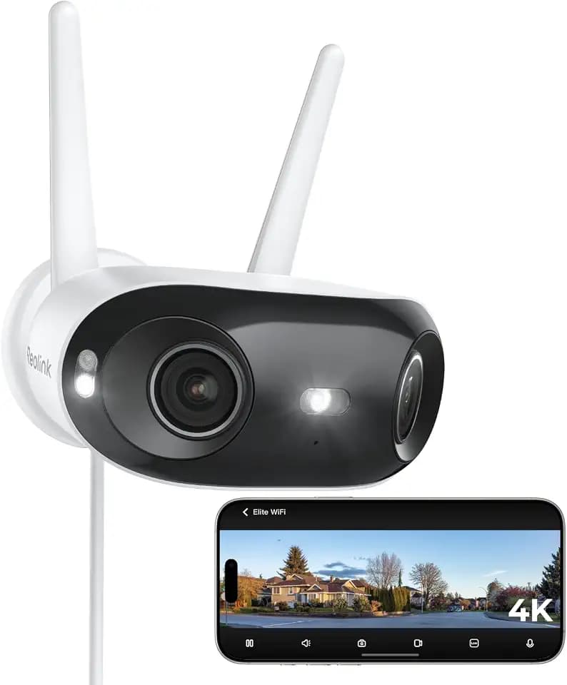 Reolink 4K 8MP Wi-Fi 6 Überwachungskamera Aussen mit 180° Panoramablick