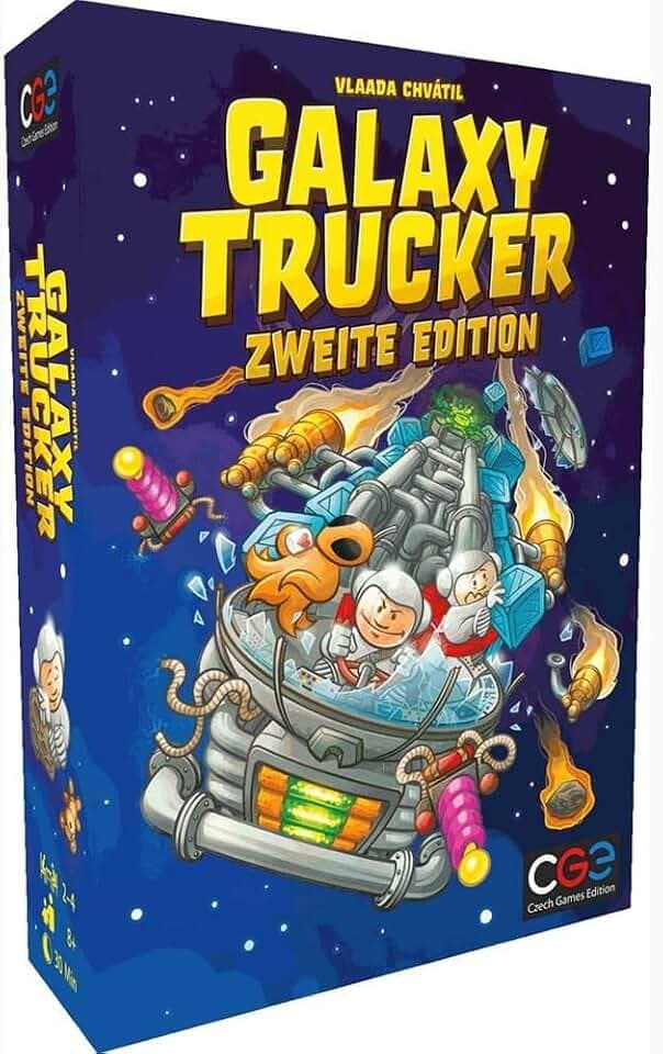 CGE Czech Games Edition Galaxy Trucker (2. Edition) - Lustiges Brettspiel im Weltraum-Setting - Thematisches Familienspiel als verbesserte Neuauflage - Deutsch - 2-4 Spieler - Ab 8 Jahren