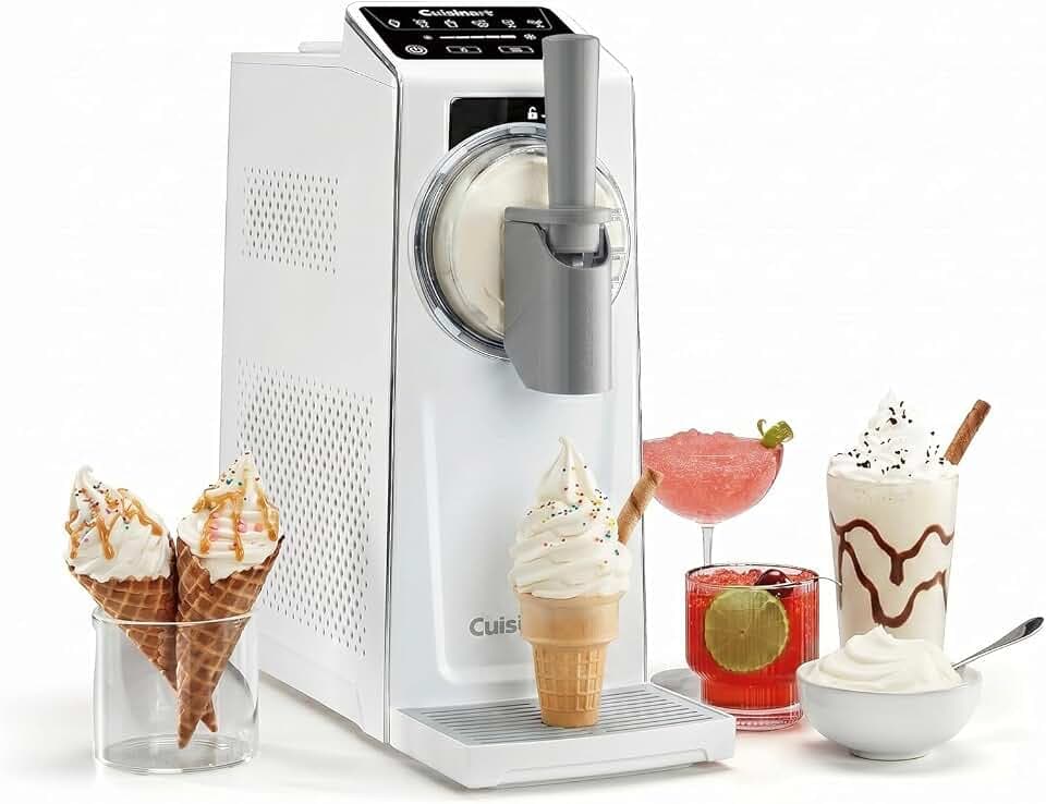 Cuisinart Frost Fusion – Gefrorene Getränke und Softeis in einem Gerät | 6 Voreinstellungen | Slushies, Frozen Cocktails, Frappés, Gefrorener Wein, Sorbet und Softeis | Fertig in 30 Minuten