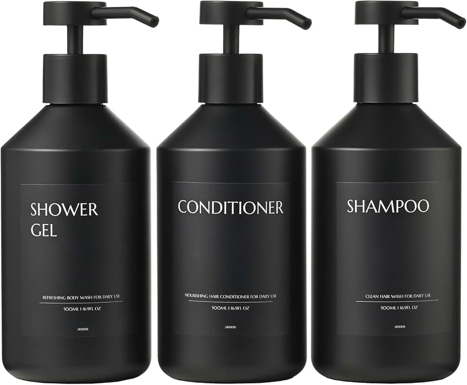 3 pcs Seifenspender Schwarz, Spülmittelspender