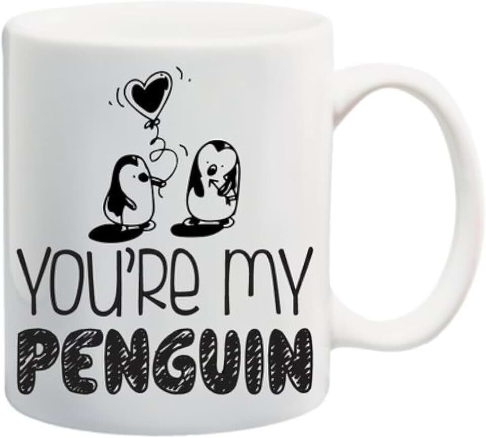 Tasse mit Pinguin-Motiv, Text „You're My Penguin“, tolles Geschenk zum Valentinstag