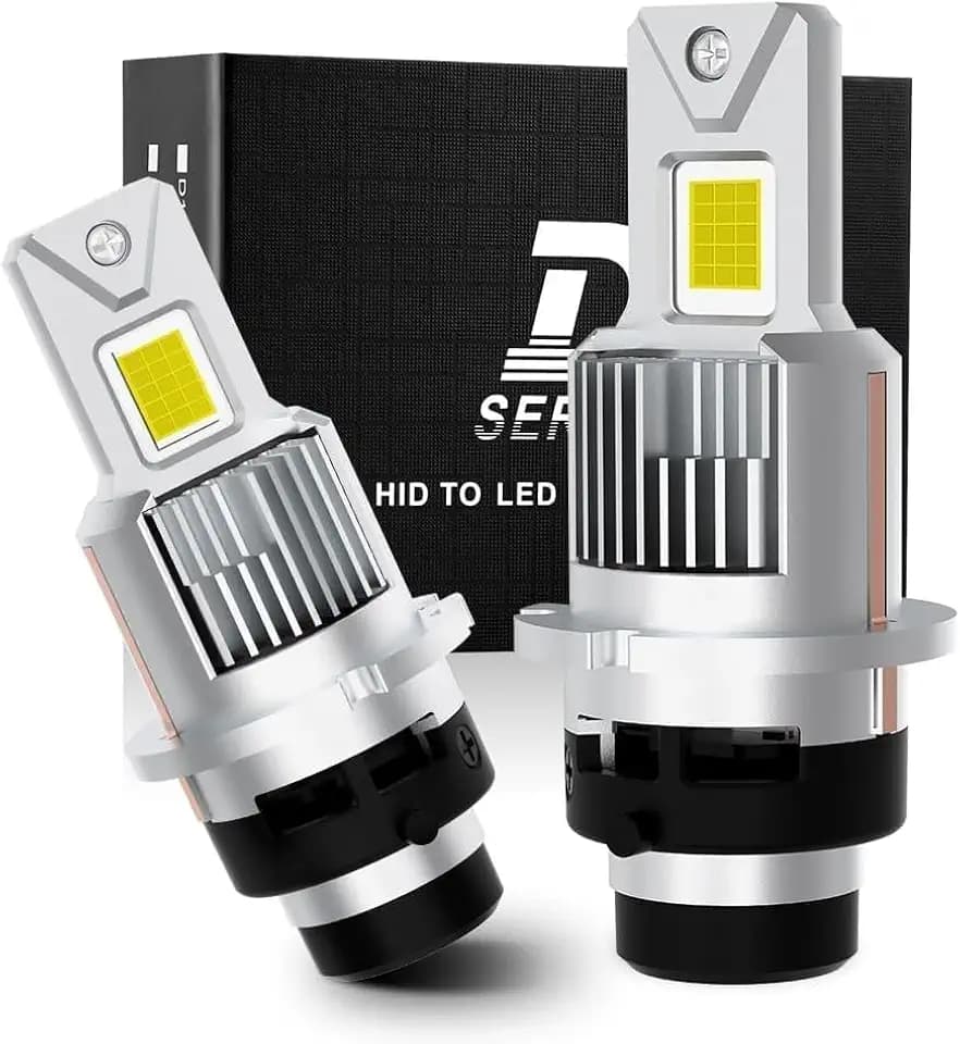 D4R D4S LED Bulb,70W High Power,24000LM +600% Brightness,6500K Cool White, Plug and Play,Canbus Error Free, LED Fog Light Bulbs, 2 Pack