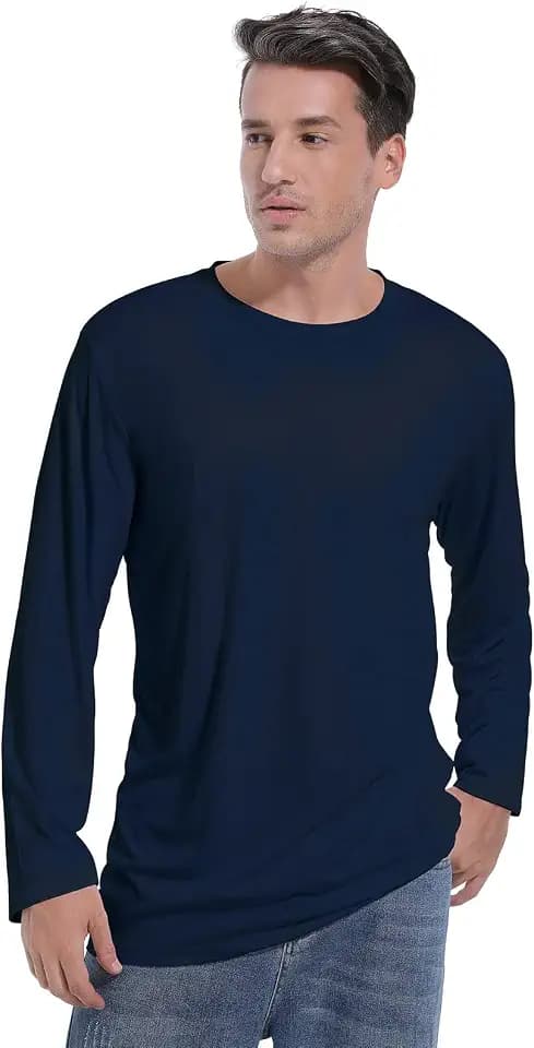 Big & Tall Long Sleeve Moisture Wicking Athletic T-Shirt