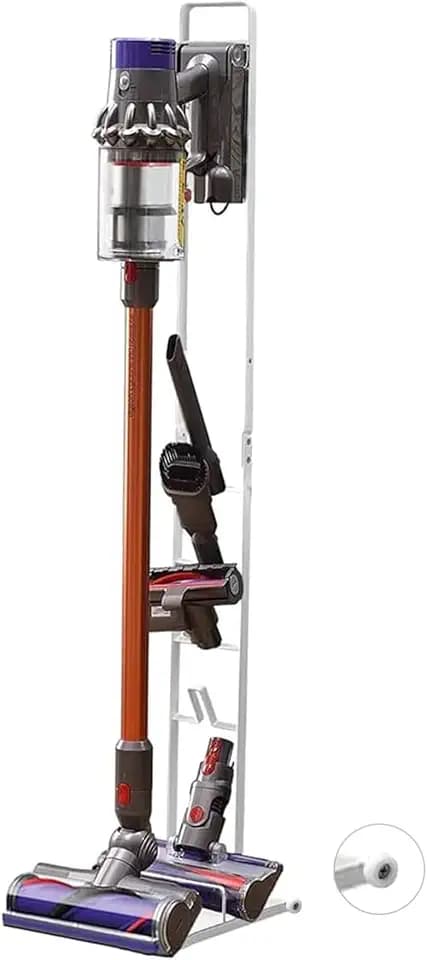 MAGIC SELECT Staubsaugerhalter kompatibel mit Dyson V15 V12 V11 V10 V8 V7 V6 - DC45/ DC35/ DC58/ DC59/ DC62/ DC74- Bodenaufbewahrungs-Organizer mit Rädern ohne Bohren der Wand.