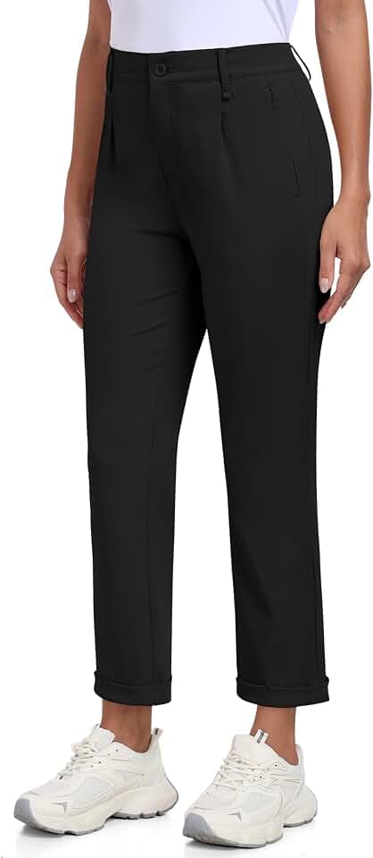 MoFiz Damen Golf Hose Stretch Business Hose Elegante Atmungsaktiv Outdoor Golfhosen Büro Anzughosen