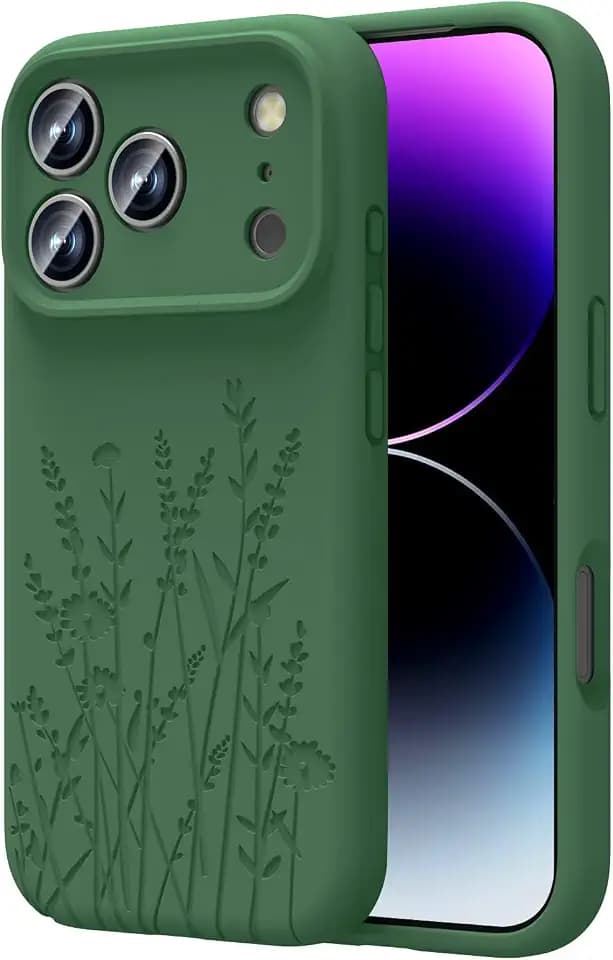 OAOA Engraved for iPhone 18 Pro/iPhone 17 Pro Case, Flower
