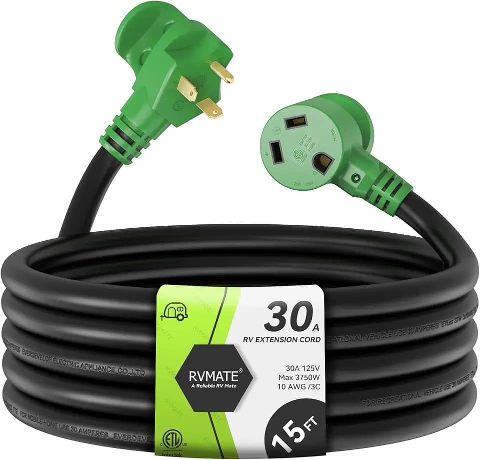 RVMATE 30 Amp 15 Feet RV Power Extension Cord