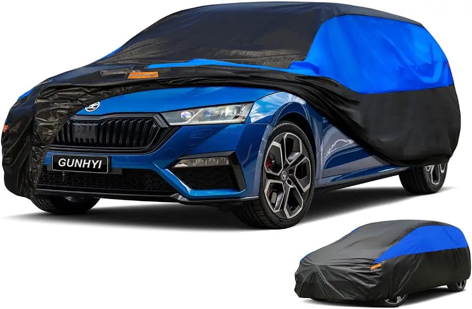 GUNHYI Estate Car Cover Waterproof Breathable, Outdoor Car Cover Rain Dust Sun UV Protection Universal fit A4 Avant, Volvo V60, 3er Touring, Passat Estate,etc. Fit Hatchback (450 to 485cm) 2XL