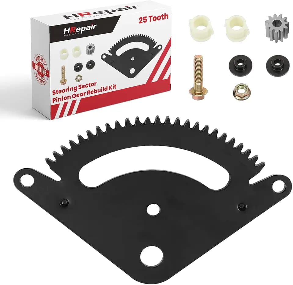 Steering Sector Pinion Gear Rebuild Kit Replacement for John Deere L100 L105 L107 L110 L118 L108 L111 G110 L130 L120 Serie Lawn Tractors Replaces# GX20052BLE